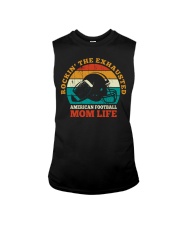 Rockin' The Exhausted American Football Mom Life Shirt SUR Sleeveless Tee tile