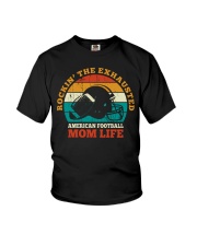 Rockin' The Exhausted American Football Mom Life Shirt SUR Youth T-Shirt tile
