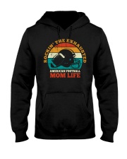 Rockin' The Exhausted American Football Mom Life Shirt SUR Hooded Sweatshirt tile
