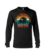 Rockin' The Exhausted American Football Mom Life Shirt SUR Long Sleeve Tee tile