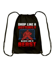 Drop Like A Buterfly Block Like A Beast Shirt SUR Drawstring Bag tile