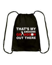 That's My Awesome Grandson Out There Shirt SUR Drawstring Bag tile