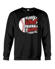 He Only Loves His Bat And His Mama Shirt SUR Crewneck Sweatshirt tile
