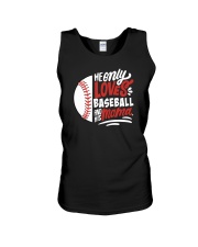 He Only Loves His Bat And His Mama Shirt SUR Unisex Tank tile