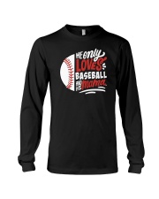 He Only Loves His Bat And His Mama Shirt SUR Long Sleeve Tee tile