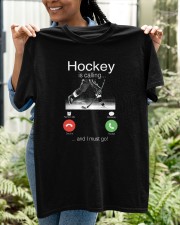 Hockey Is Calling Shirt Classic T-Shirt apparel-classic-tshirt-lifestyle-front-130