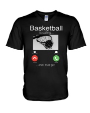 Basketball Is Calling Shirt V-Neck T-Shirt tile