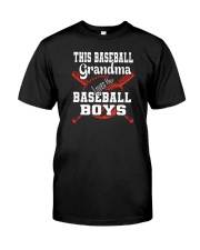 This Baseball Grandma Loves Her Baseball Boy Shirt SUR Classic T-Shirt front