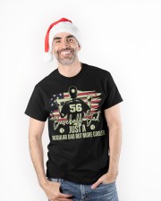 Baseball Dad Just A Regular Dad But More Cooler Customized Shirt SUR Classic T-Shirt apparel-classic-tshirt-lifestyle-front-90