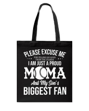 I Am Just A Proud Moma And My Son's Biggest Fan Shirt SUR Tote Bag tile