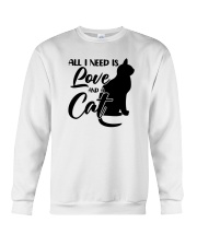 All I Need Is Love And A Cat Shirt SUR Crewneck Sweatshirt tile