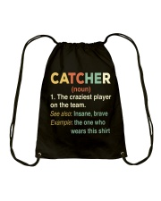 Catcher Definition Vintage Shirt Drawstring Bag tile