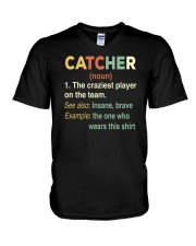 Catcher Definition Vintage Shirt V-Neck T-Shirt tile