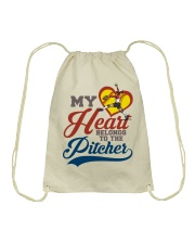 My Heart Belong To The Pitcher Shirt SUR Drawstring Bag tile