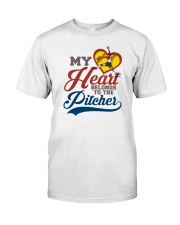 My Heart Belong To The Pitcher Shirt SUR Classic T-Shirt front