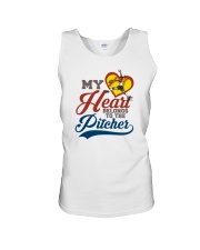 My Heart Belong To The Pitcher Shirt SUR Unisex Tank tile