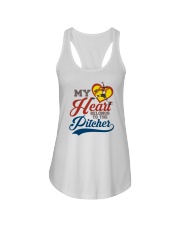 My Heart Belong To The Pitcher Shirt SUR Ladies Flowy Tank tile