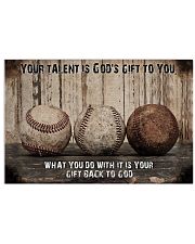 Your talent is God's gift Baseball Canvas Nhg07 17x11 Poster front