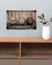 Your talent is God's gift Baseball Canvas Nhg07 17x11 Poster poster-landscape-17x11-lifestyle-24