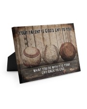 Your talent is God's gift Baseball Canvas Nhg07 10x8 Easel-Back Gallery Wrapped Canvas thumbnail
