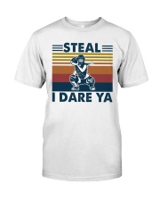 Steal I Dare Ya Softball Shirt Premium Fit Mens Tee tile