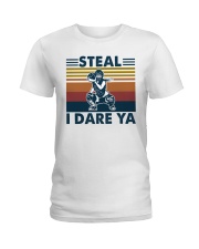 Steal I Dare Ya Softball Shirt Ladies T-Shirt tile