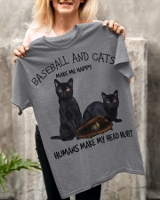 Baseball And Cats Make Me Happy Human Make My Head Hurt Shirt SUR Classic T-Shirt apparel-classic-tshirt-lifestyle-front-117