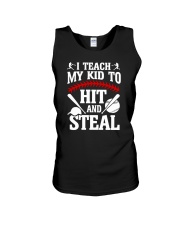 I Teach My Kid To Hit And Steal Shirt Ver03 Unisex Tank tile