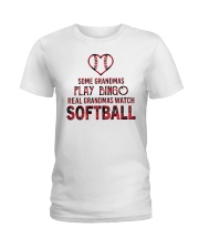Real Grandmas Watch Softball Shirt Nhg07 Ladies T-Shirt tile