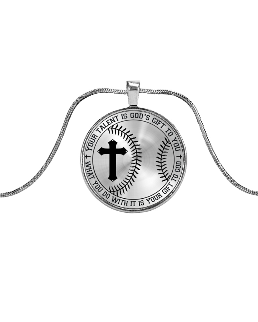 Your Talent Is God's Gift To You Nhg07 Metallic Circle Necklace
