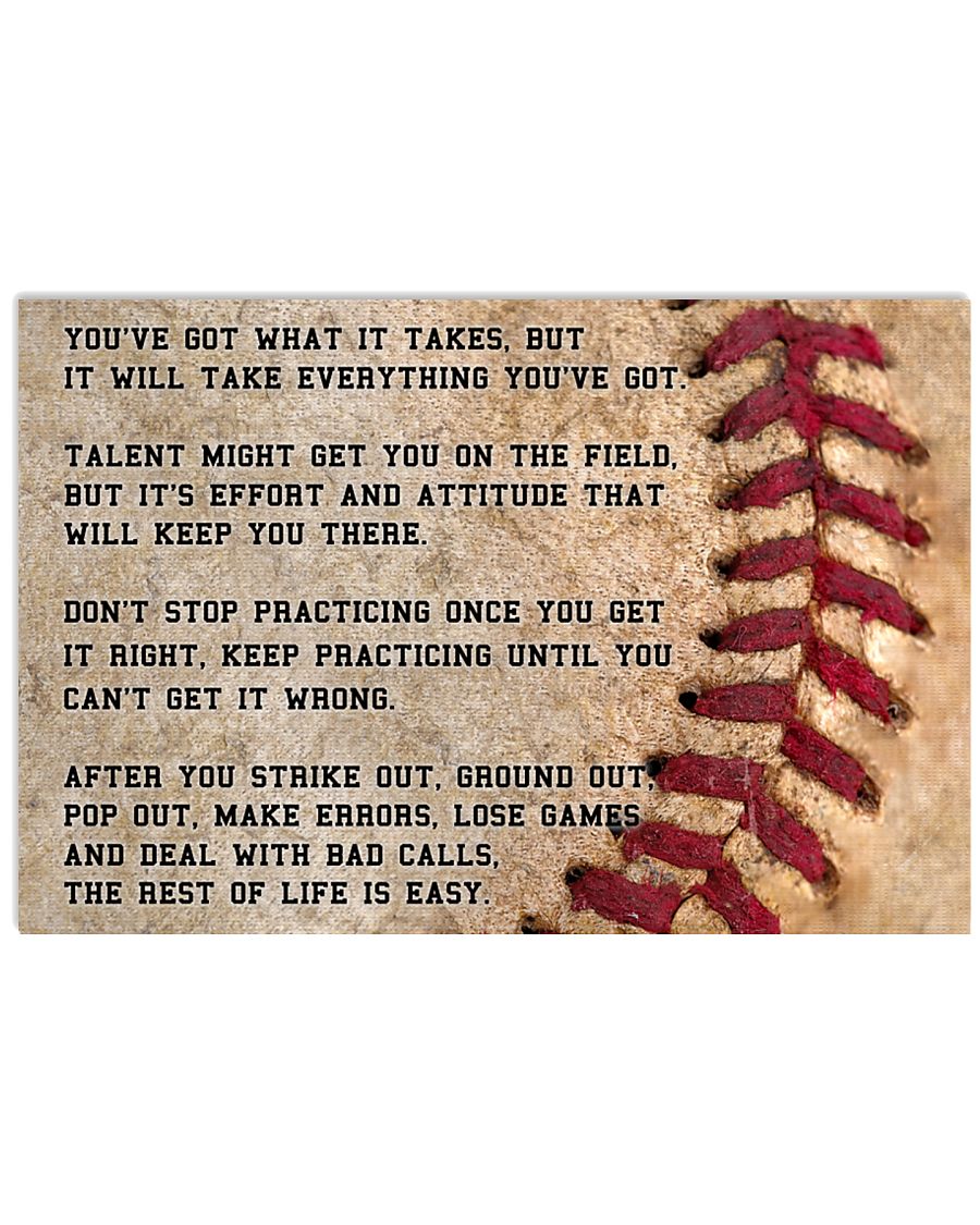 Motivational Baseball Nhg07 36x24 Poster