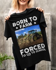 Born To Farm Forced To Go To School Shirt SUR Classic T-Shirt apparel-classic-tshirt-lifestyle-front-117