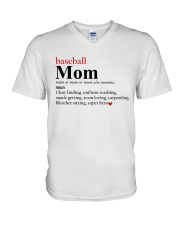 Baseball Mom Definition Shirt SUR V-Neck T-Shirt tile