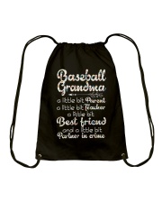 Baseball Grandma Parent - Teacher - Best Friend - Partner In Crime Shirt SUR Drawstring Bag tile