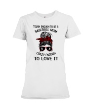 Touch Enough To Be A Baseball Mom Shirt Premium Fit Ladies Tee tile