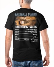 Baseball Player Nutrition Facts Shirt SUR Classic T-Shirt apparel-classic-tshirt-lifestyle-back-180
