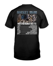 Hockey Mom Nutrition Facts Shirt SUR Classic T-Shirt back