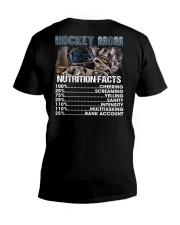 Hockey Mom Nutrition Facts Shirt SUR V-Neck T-Shirt tile
