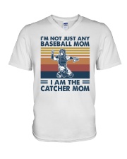 I Am The Catcher Mom Shirt SUR V-Neck T-Shirt tile