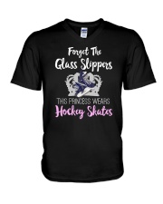 Forget The Glass Slippers This Princess Wears Hockey Skates Shirt SUR V-Neck T-Shirt tile