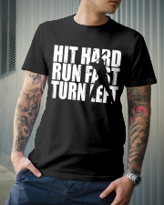 Hit Hard Run Fast Turn Left Baseball Shirt SUR Classic T-Shirt lifestyle-mens-crewneck-front-6