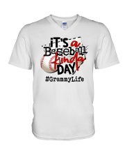 It's A Baseball Kinda Day - Grammylife Shirt SUR V-Neck T-Shirt tile