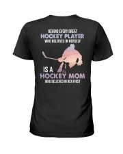 Behind Every Great Hockey Player Who Believes In Herself Is Hockey Mom Shirt SUR Ladies T-Shirt tile