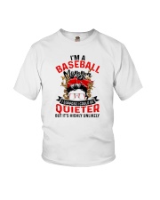 I'm A Baseball Momma I Suppose I Could Be Quieter But It's Highly Unlikely Shirt SUR Youth T-Shirt tile