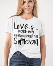Love Is Watching Granddaughter Play Softball Shirt Classic T-Shirt apparel-classic-tshirt-lifestyle-front-101