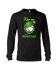 Kiss Me I'm A Baseball Lover Shirt Long Sleeve Tee tile