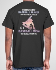 Behind Every Baseball Player Who Believes In Himself Both-Side Shirt Ver02 SUR Classic T-Shirt garment-tshirt-unisex-back-04