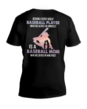 Behind Every Baseball Player Who Believes In Himself Both-Side Shirt Ver02 SUR V-Neck T-Shirt tile