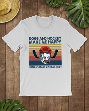 Dogs And Hockey Make Me Happy Shirt SUR Classic T-Shirt lifestyle-mens-crewneck-front-18