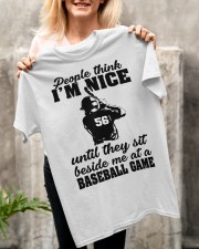 People Think I'm Nice Until They Sit Beside Me At A Baseball Game Customized Shirt SUR Classic T-Shirt apparel-classic-tshirt-lifestyle-front-117